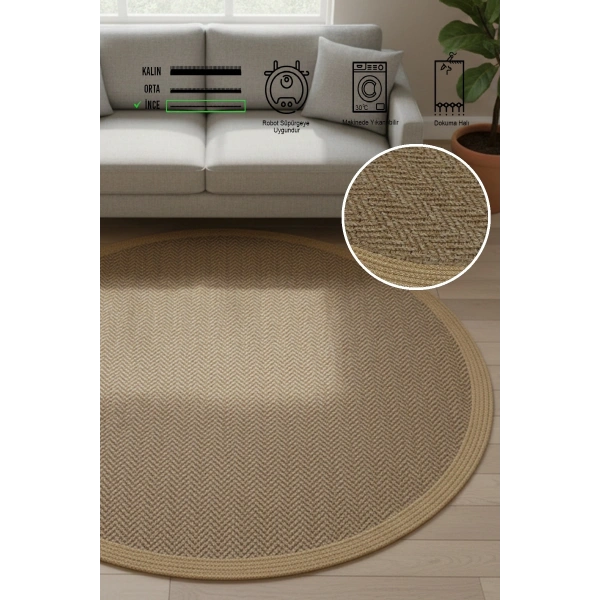 Modern Jüt Yıkanabilir Kaymaz Tabanlı Halı Salon Mutfak Çocuk Yatak Oturma Odası Halısı Yolluk Kilim