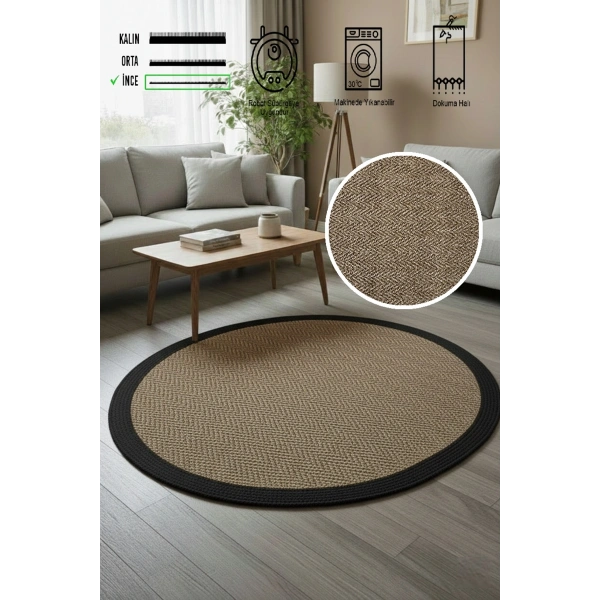 Modern Jüt Yıkanabilir Kaymaz Tabanlı Halı Salon Mutfak Çocuk Yatak Oturma Odası Halısı Yolluk Kilim