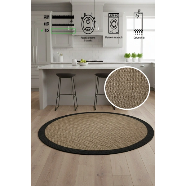 Modern Jüt Yıkanabilir Kaymaz Tabanlı Halı Salon Mutfak Çocuk Yatak Oturma Odası Halısı Yolluk Kilim