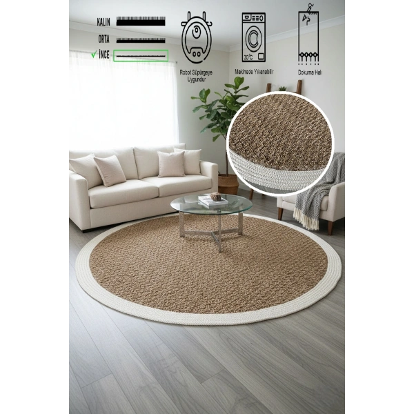 Modern Jüt Yıkanabilir Kaymaz Tabanlı Halı Salon Mutfak Çocuk Yatak Oturma Odası Halısı Yolluk Kilim