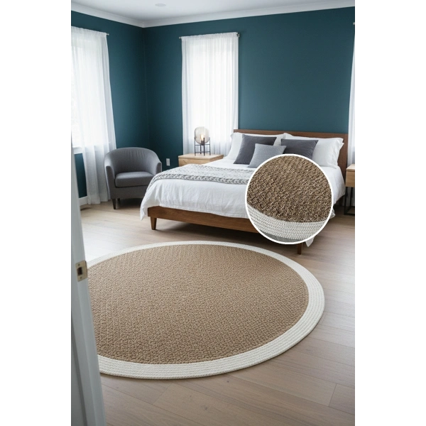 Modern Jüt Yıkanabilir Kaymaz Tabanlı Halı Salon Mutfak Çocuk Yatak Oturma Odası Halısı Yolluk Kilim