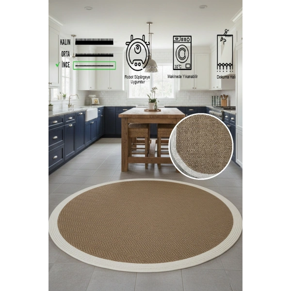 Modern Jüt Yıkanabilir Kaymaz Tabanlı Halı Salon Mutfak Çocuk Yatak Oturma Odası Halısı Yolluk Kilim