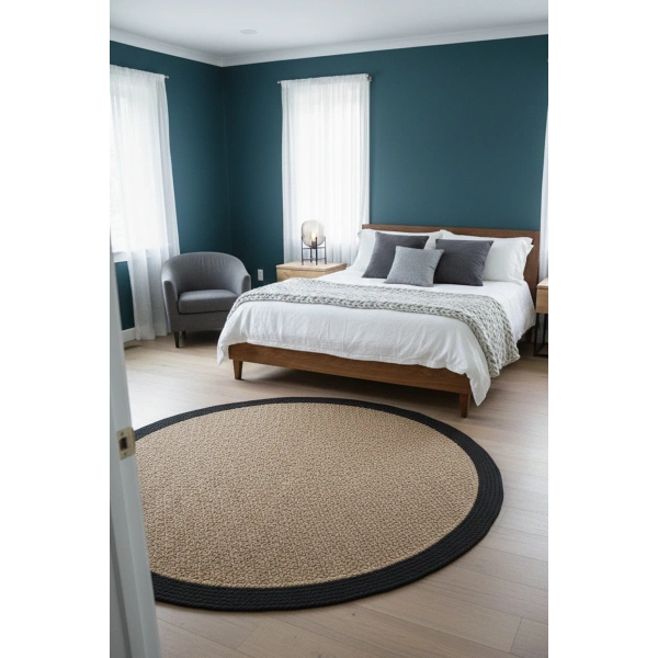 Modern Jüt Yıkanabilir Kaymaz Tabanlı Halı Salon Mutfak Çocuk Yatak Oturma Odası Halısı Yolluk Kilim