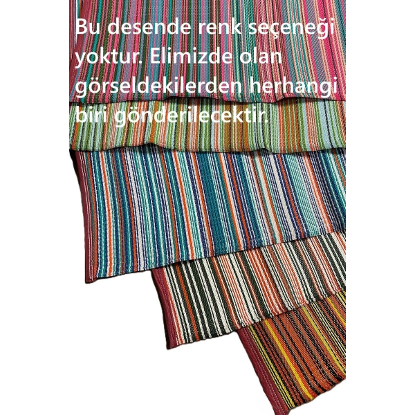 Plastik Halı Renkli Katlanabilir Çift Taraflı Plaj Kamp Piknik Balkon Hasır Mat Karavan Halısı Kilim