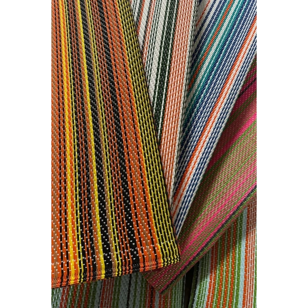 Plastik Halı Renkli Katlanabilir Çift Taraflı Plaj Kamp Piknik Balkon Hasır Mat Karavan Halısı Kilim