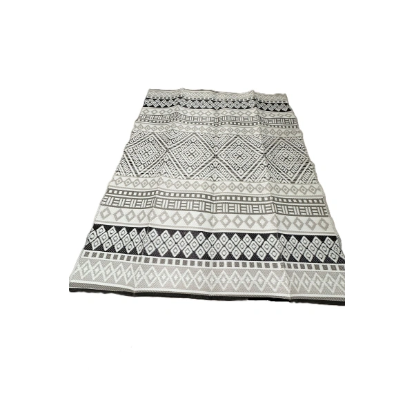 XL 10 - 12 Kişilik Plastik Hasır Halı Katlanabilir Çift Taraflı Yıkanabilir Plaj Kamp Piknik Karavan Halısı Kilim