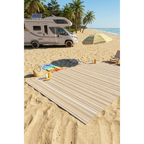 Plastik Piknik Hasırı Kamp Karavan Bahçe Hasırı Mat Balkon Veranda Mutfak Hasır Halı Kilim Yolluk