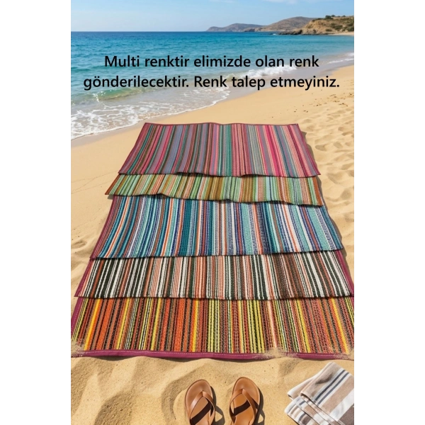 Plastik Piknik Kamp Karavan Bahçe Hasırı Mat Balkon Mutfak Hasır Halı Kilim