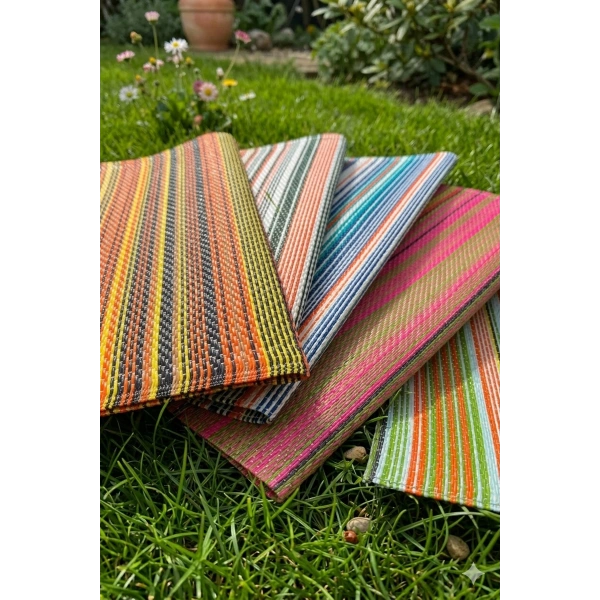Plastik Piknik Kamp Karavan Bahçe Hasırı Mat Balkon Mutfak Hasır Halı Kilim