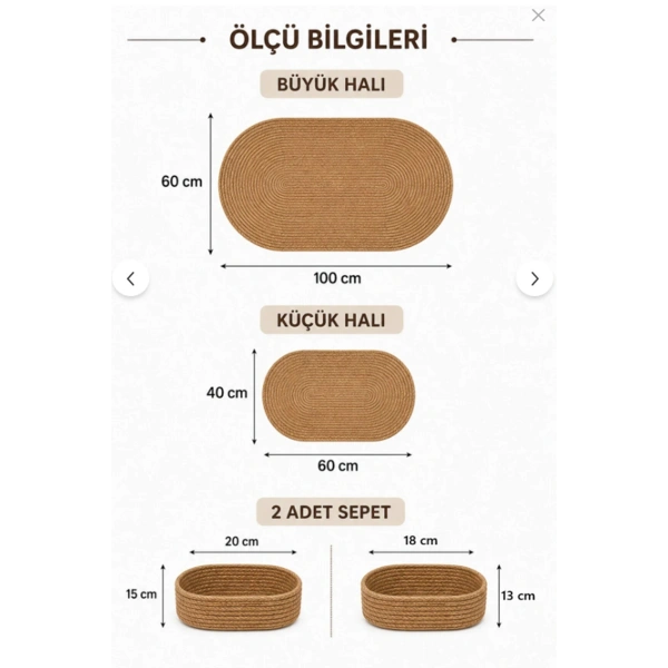 4 Parça Banyo Paspas Seti Takımı Kaymaz Yıkanabilir Çift Taraflı Banyo Düzenleyicisi 2 Sepet