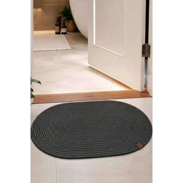Banyo Paspası 40x60 Bohem Tarz Yıkanabilir Çift Taraflı Kaymaz Jüt Paspas Hasır Banyo Dış Kapı