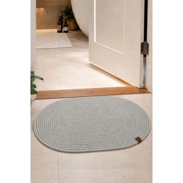 Banyo Paspası 40x60 Bohem Tarz Yıkanabilir Çift Taraflı Kaymaz Jüt Paspas Hasır Banyo Dış Kapı