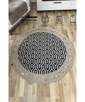 Hasır Jüt Bej Kaymaz Taban Yıkanabilir Salon Mutfak Halısı Yatak Oturma Odası Yolluk Halı Kilim