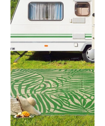 Plastik Halı Katlanabilir Çift Taraflı Plaj Kamp Piknik Balkon Hasır Mat Savan Karavan Halısı Kilim