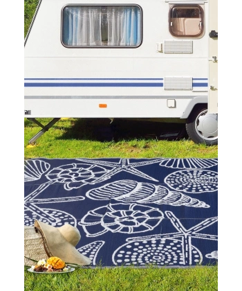 Plastik Halı Katlanabilir Çift Taraflı Plaj Kamp Piknik Balkon Hasır Mat Savan Karavan Halısı Kilim