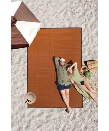 Plastik Halı Katlanabilir Çift Taraflı Plaj Kamp Piknik Balkon Hasır Mat Savan Karavan Halısı Kilim