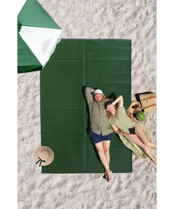 Plastik Halı Katlanabilir Çift Taraflı Plaj Kamp Piknik Balkon Hasır Mat Savan Karavan Halısı Kilim