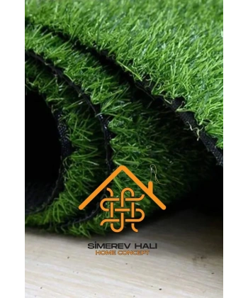 Yeşil Suni Çim Dekoratif 1. Kalite Balkon Bahçe Havuz Veranda Kaymaz Taban Halı Dış Mekan 7 Mm