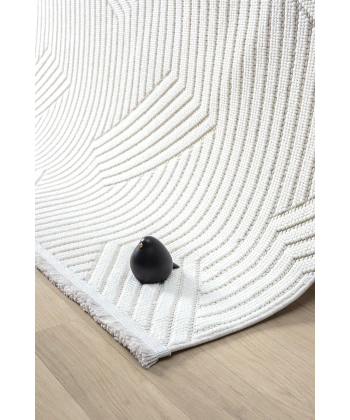 Beyaz Krem Bukle Yumuşak Dokulu Bukleli Halı Kilim Salon Mutfak Koridor Yolluk Dokuma Makine Halısı