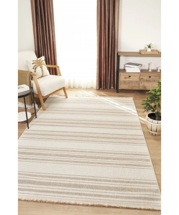 Krem Bej Yumuşak Bukleli Dokuma Halı Bukle Kilim Salon Mutfak Koridor Yolluk Oturma Odası Halısı