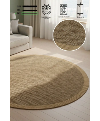 Modern Jüt Yıkanabilir Kaymaz Tabanlı Halı Salon Mutfak Çocuk Yatak Oturma Odası Halısı Yolluk Kilim