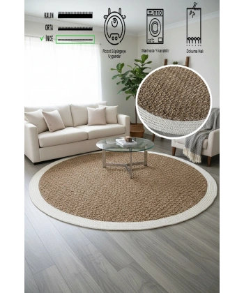 Modern Jüt Yıkanabilir Kaymaz Tabanlı Halı Salon Mutfak Çocuk Yatak Oturma Odası Halısı Yolluk Kilim