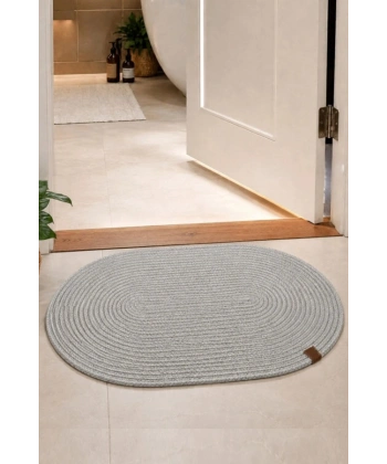 Banyo Paspası 40x60 Bohem Tarz Yıkanabilir Çift Taraflı Kaymaz Jüt Paspas Hasır Banyo Dış Kapı