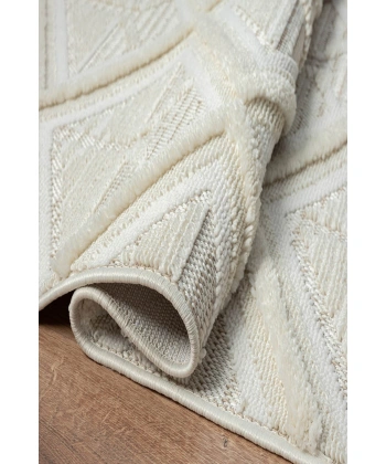 SİMEREV HALI Yumuşak Shaggy Pamuk Örgü Bukle Dokuma Yolluk Salon Mutfak Yatak Oturma Odası Halısı