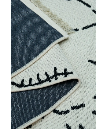 SİMEREV HALI İskandinav Kaymaz Taban Saçaklı Dokuma Örgü Yıkanabilir Salon Oturma Odası Yolluk Kilim