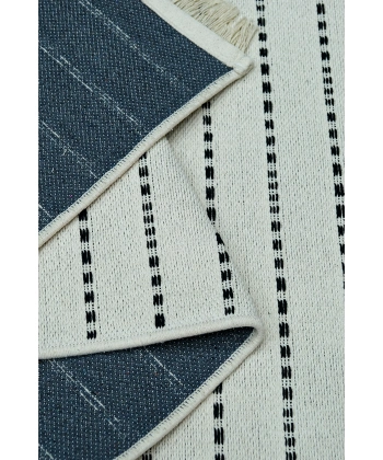 SİMEREV HALI İskandinav Kaymaz Taban Saçaklı Dokuma Örgü Yıkanabilir Salon Oturma Odası Yolluk Kilim