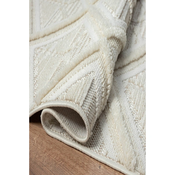 SİMEREV HALI Yumuşak Shaggy Pamuk Örgü Bukle Dokuma Yolluk Salon Mutfak Yatak Oturma Odası Halısı