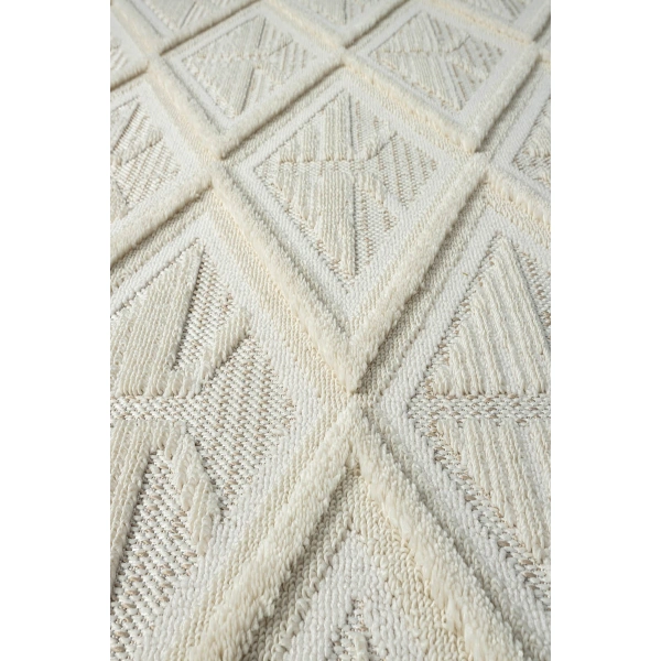 SİMEREV HALI Yumuşak Shaggy Pamuk Örgü Bukle Dokuma Yolluk Salon Mutfak Yatak Oturma Odası Halısı