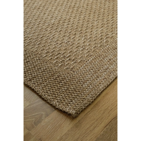 Simerev Halı Bohem Dokuma Örme Modern Jüt Hasır Kaymaz Taban Yıkanabilir Antialerjik Yolluk Kilim