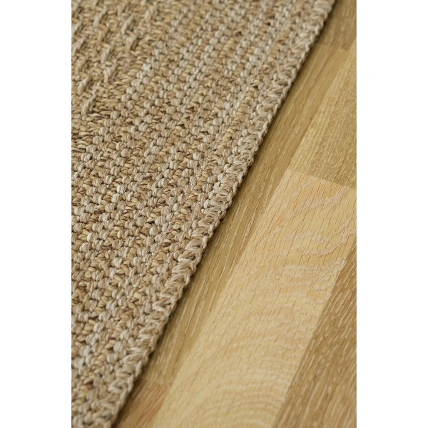 Simerev Halı Bohem Dokuma Örme Modern Jüt Hasır Kaymaz Taban Yıkanabilir Antialerjik Yolluk Kilim