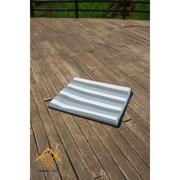 SİMEREV HALI Hasır Savan Mat Plaj Kamp Piknik Bahçe Balkon Teras Yıkanabilir Katlanabilir Kilim