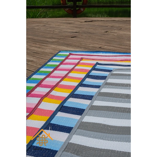SİMEREV HALI Hasır Savan Mat Plaj Kamp Piknik Bahçe Balkon Teras Yıkanabilir Katlanabilir Kilim