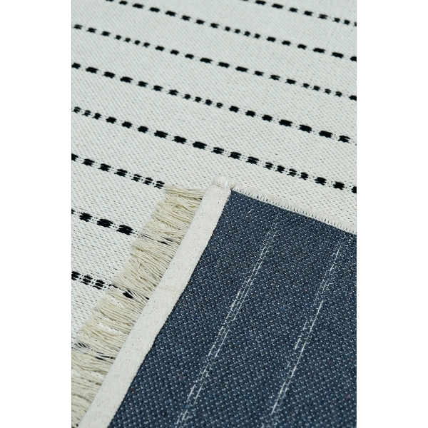 SİMEREV HALI İskandinav Kaymaz Taban Saçaklı Dokuma Örgü Yıkanabilir Salon Oturma Odası Yolluk Kilim