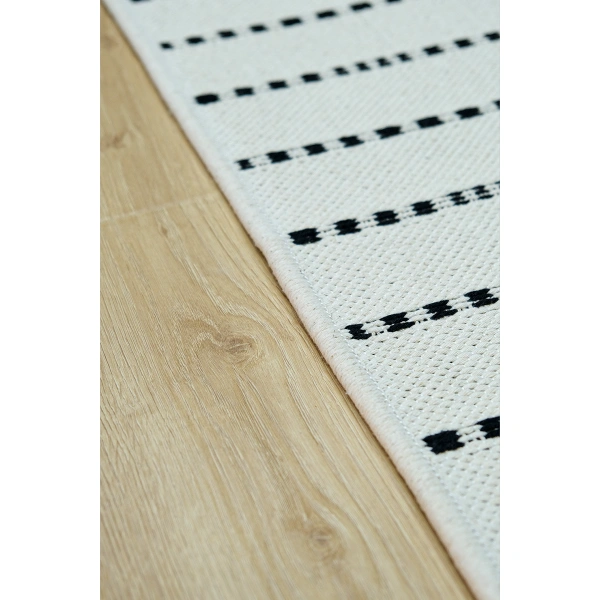 SİMEREV HALI İskandinav Kaymaz Taban Saçaklı Dokuma Örgü Yıkanabilir Salon Oturma Odası Yolluk Kilim