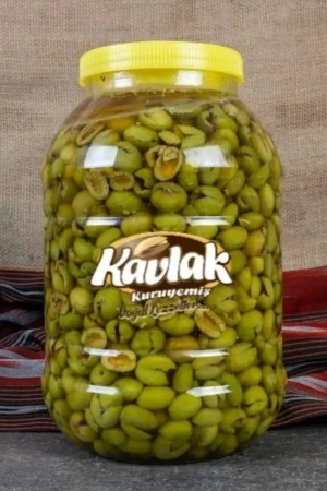 Antep Usulü Kırma Çekirdeksiz İri Gemlik Yeşil Zeytin 5000 cc