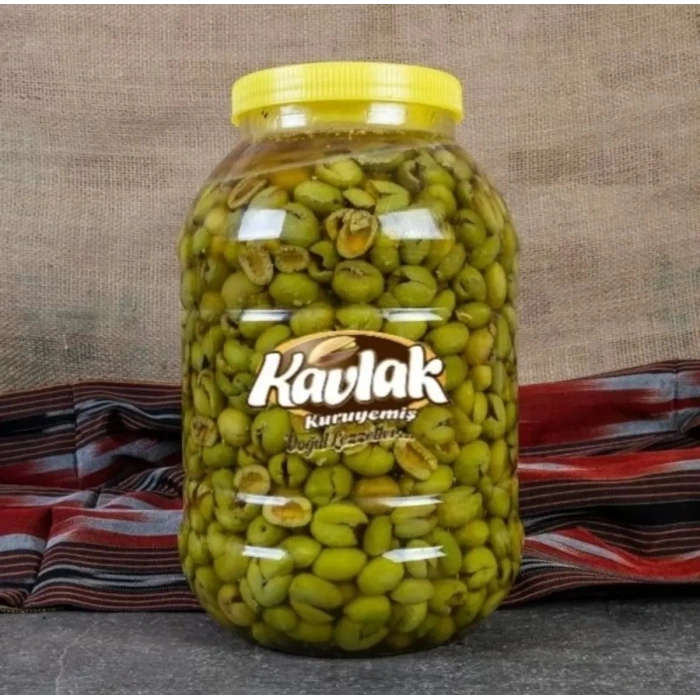 Antep Usulü Kırma Çekirdeksiz İri Gemlik Yeşil Zeytin 5000 cc