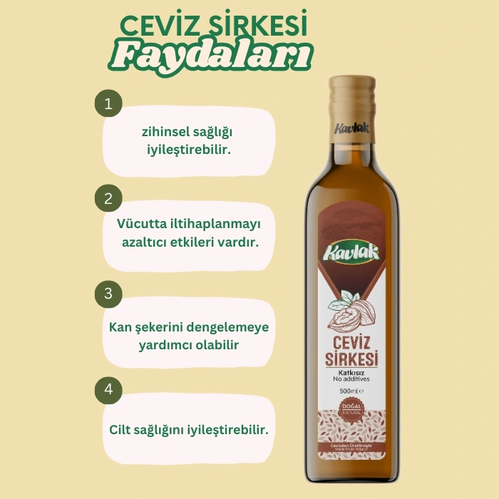 Ceviz Doğal Fermantasyon Detox Sirke 500ml