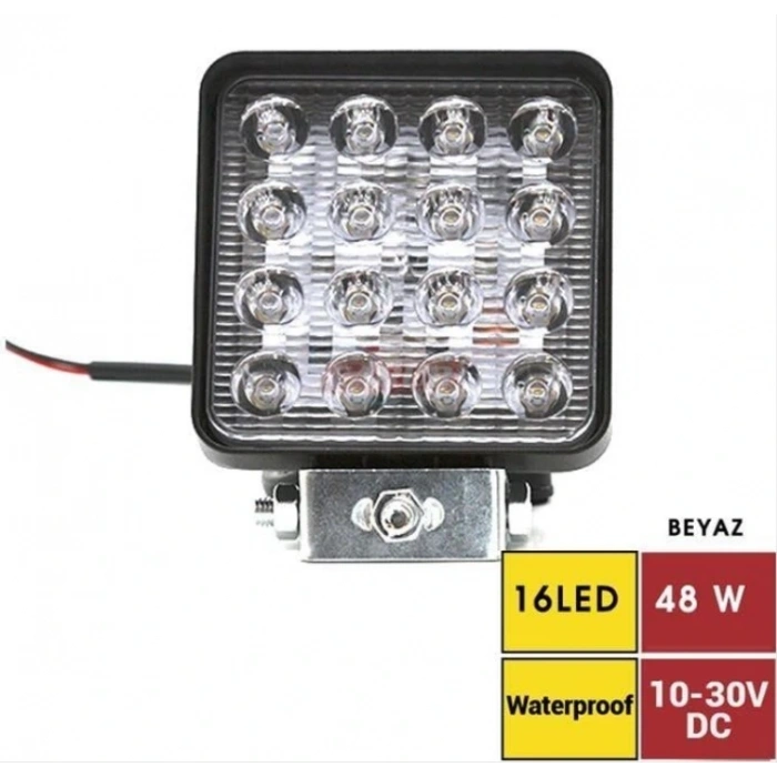 FAR KOMPLE 16 LED KARE İNCE (0577)