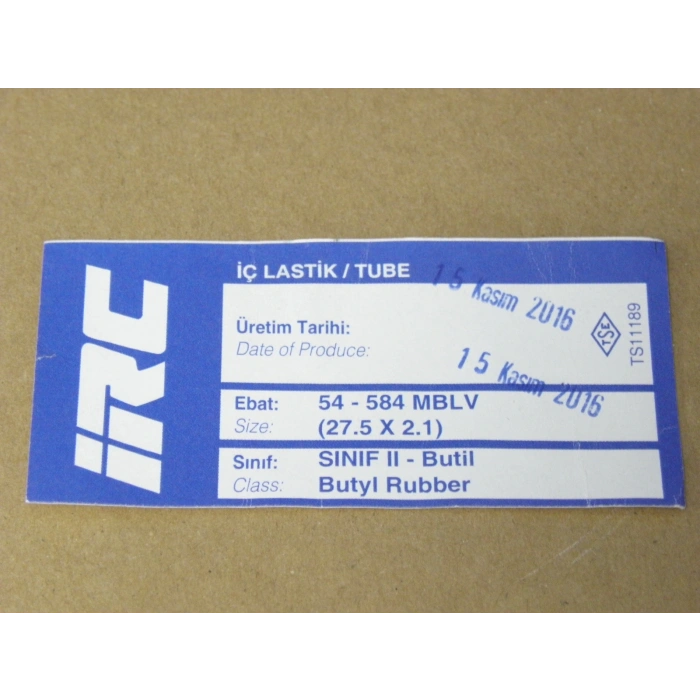 İÇ LASTİK  27.5 x 2.1  (54-584 MB-L/V) (8624)