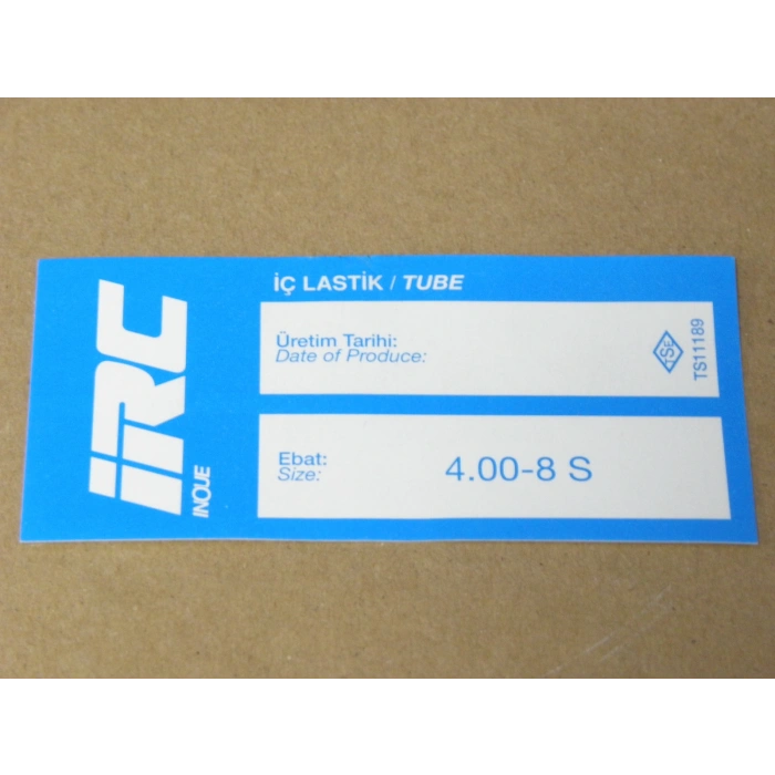 İÇ LASTİK 4.00-8 S  (DÜZ SİBOP) (8588)