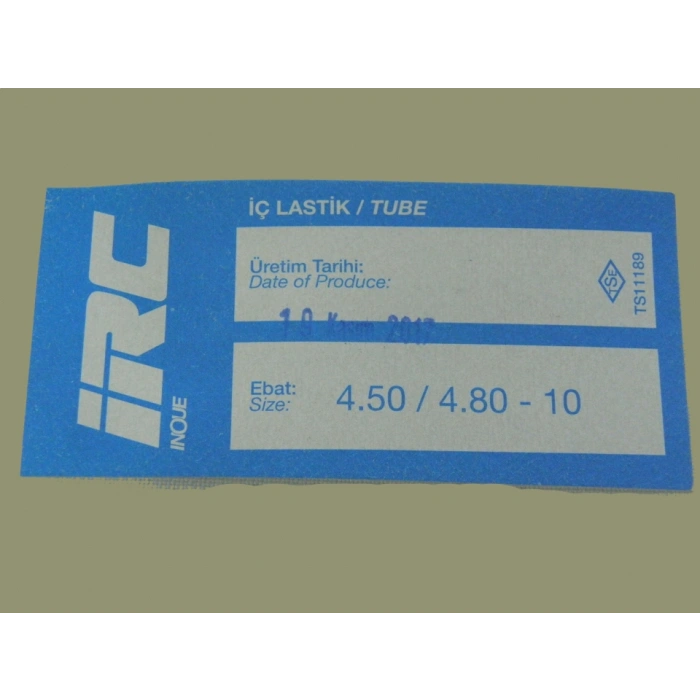 İÇ LASTİK 4.50/4.80-10  (EĞRİ SİBOP)  (8589)