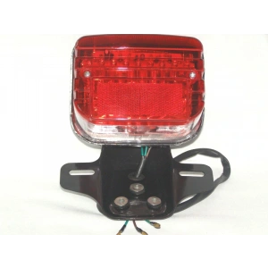 ARKA STOP 125 CG AGK SİYAH (KIRMIZI CAMLI)