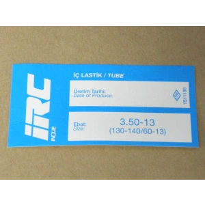 İÇ LASTİK 3.50-13  (EĞRİ SİBOP) (8501)