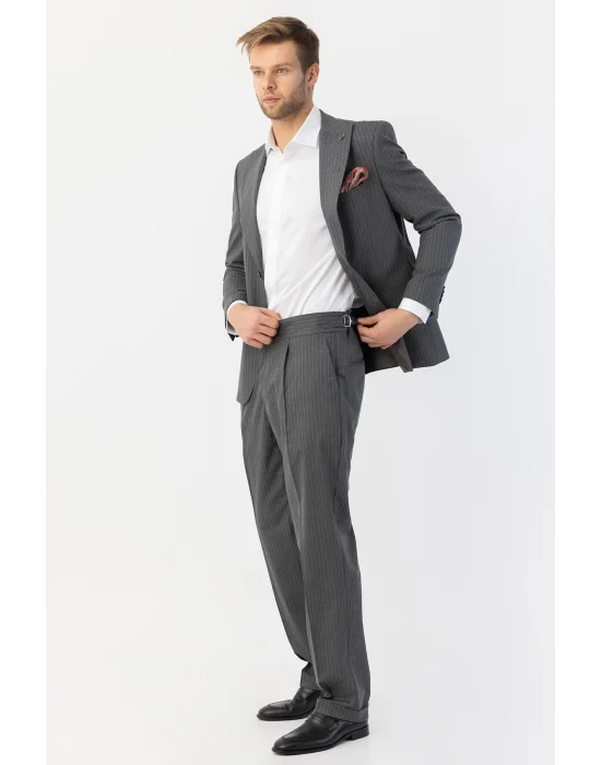 GİOTELLİ ÇİZGİLİ ERKEK TAKIM ELBİSE