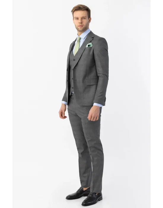 GİOTELLİ NEW COLLECTİON EKOSE YELEKLİ ER TAKIM ELBİSE