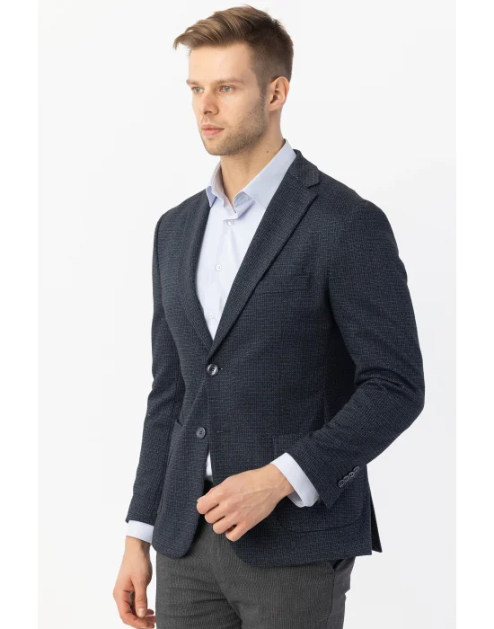 GİOTELLİ NEW COLLECTİON KENDİNDEN PÜTÜR KARELİ ER TEK CEKET